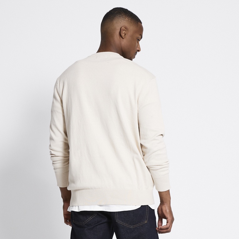 Fine-knit sweater "Ruben" Light Beige